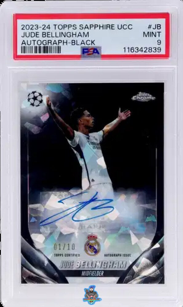 2023 Topps Chrome Sapphire UEFA Club Competitions Autograph Black Jude Bellingham #CA-JB /10