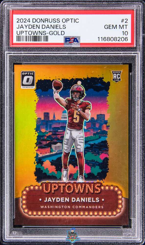 2024 Donruss Optic Uptowns Gold Jayden Daniels #2 /10