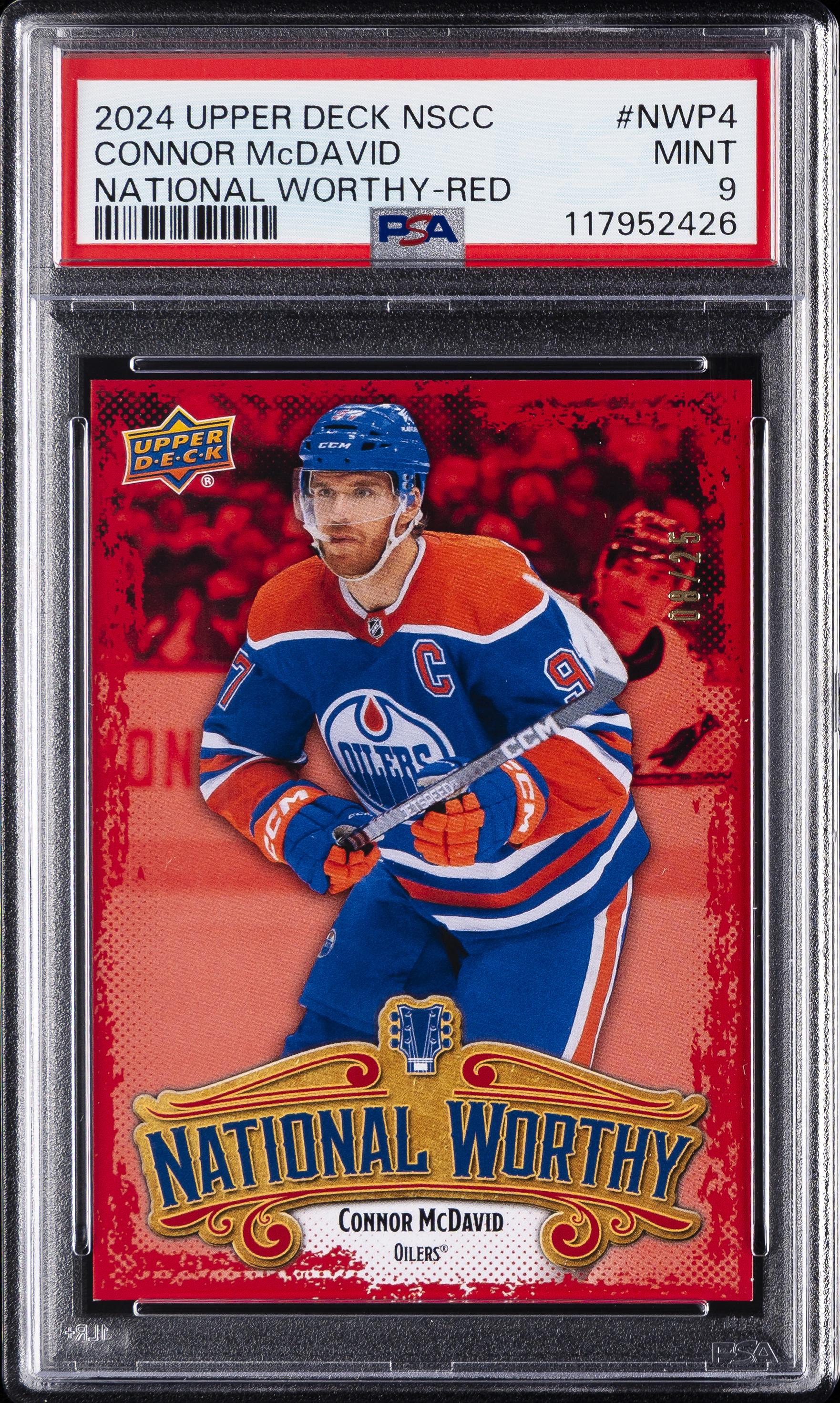 2024 Upper Deck National Sport Collectors Convention National Worthy Red Connor Mcdavid #NWP4