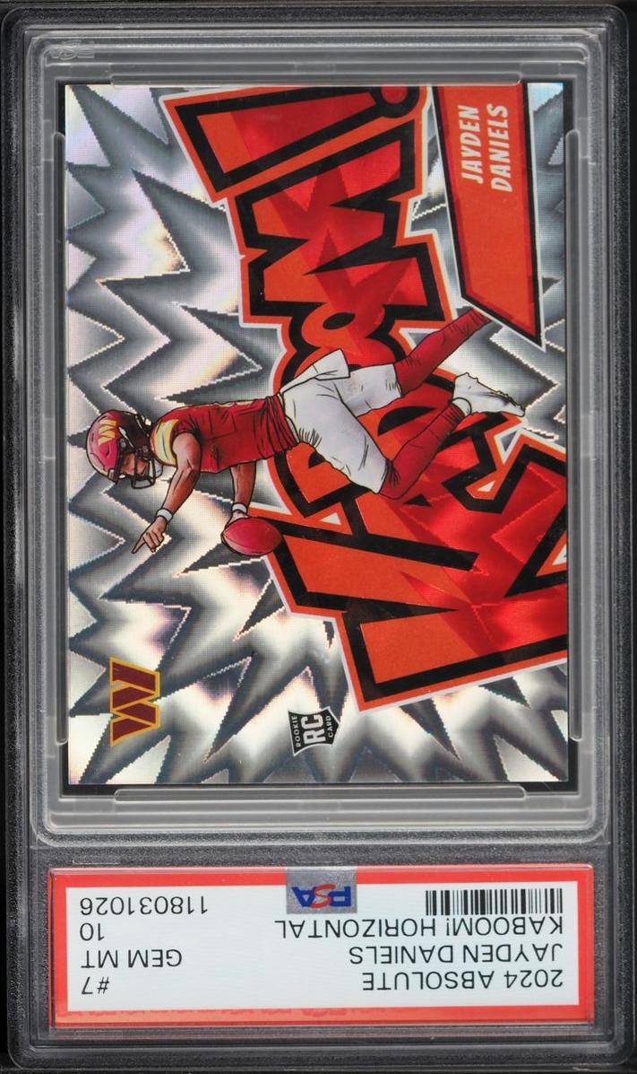 2024 Panini Absolute Jayden Daniels Kaboom! Horizontal