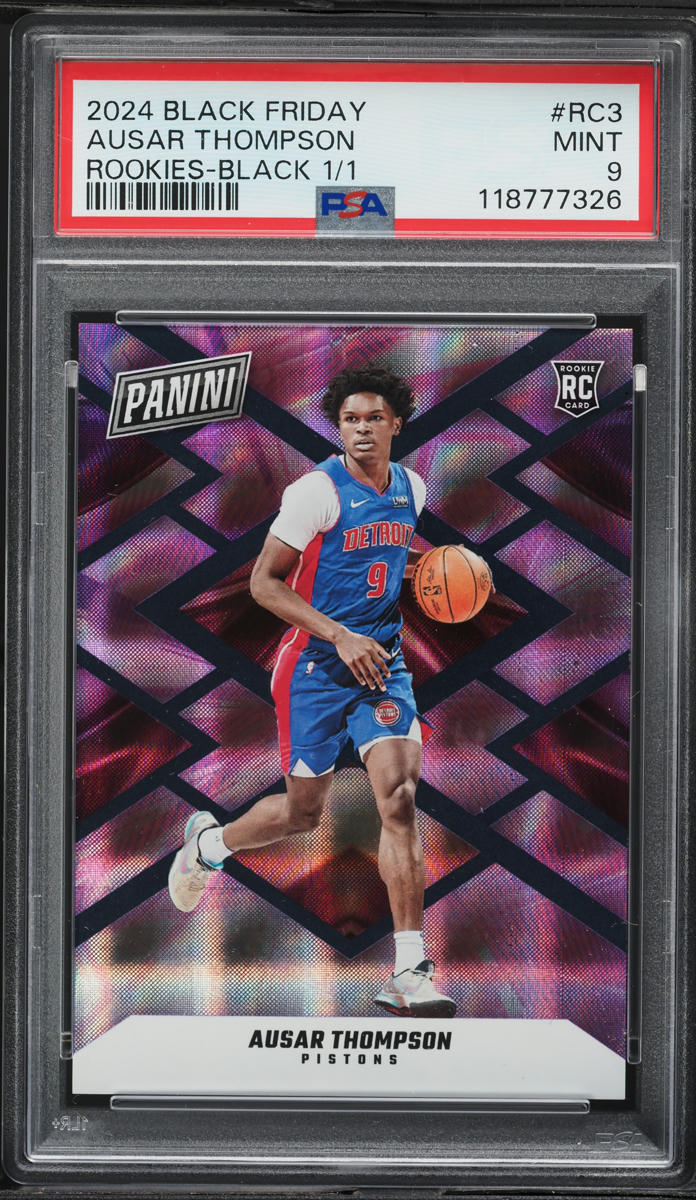 2024 Panini Black Friday Rookies Black 1/1 Ausar Thompson #RC3