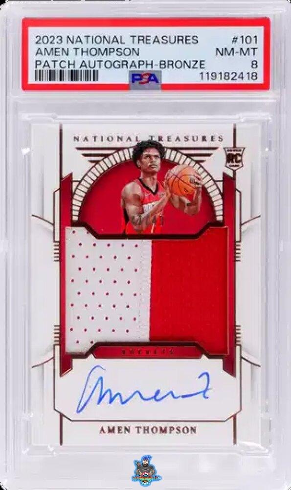 2023 National Treasures Rookie Patch Autograph Bronze Amen Thompson #101 /49
