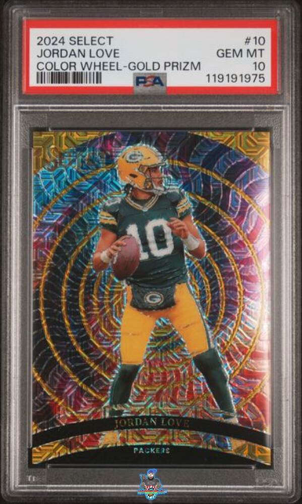 2024 Panini Select Color Wheel Gold Prizm Jordan Love #10