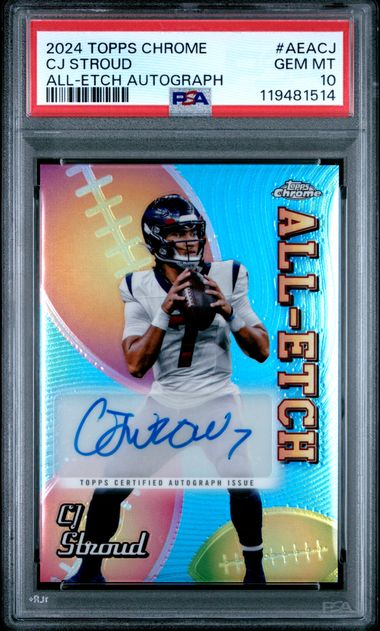 2024 Topps Chrome Chrome All-Etch Autograph CJ Stroud #AEACJ