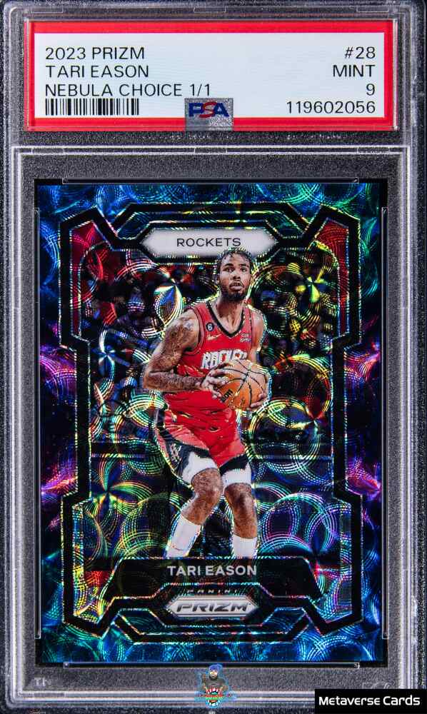 2023 Panini Prizm Choice Nebula Prizm Tari Eason #28