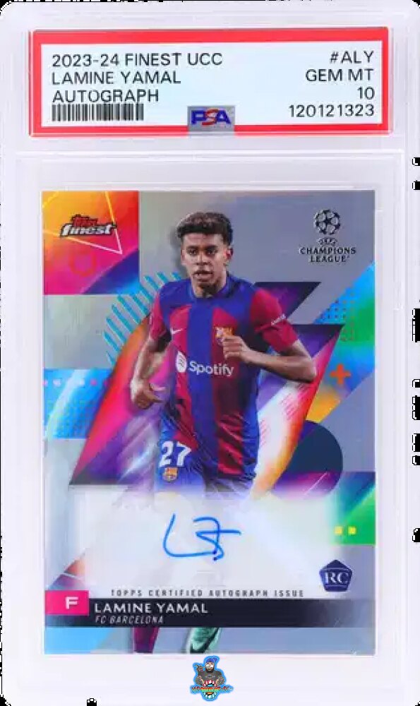 2023 Topps Finest UEFA Club Competition Autograph Lamine Yamal #ALY
