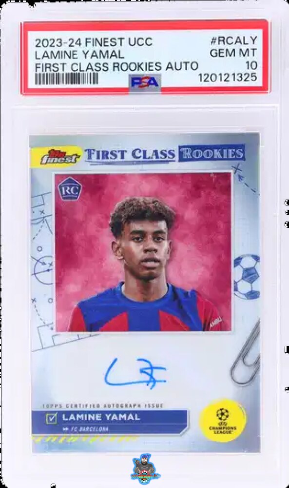 2023 Topps Finest UEFA Club Competitions First Class Rookies Autograph Lamine Yamal #RCALY