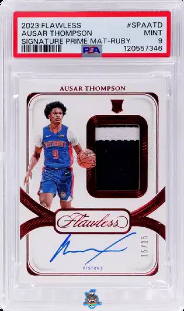 2023 Panini Flawless Signature Prime Material Ruby Ausar Thompson #SPA-ATD /15