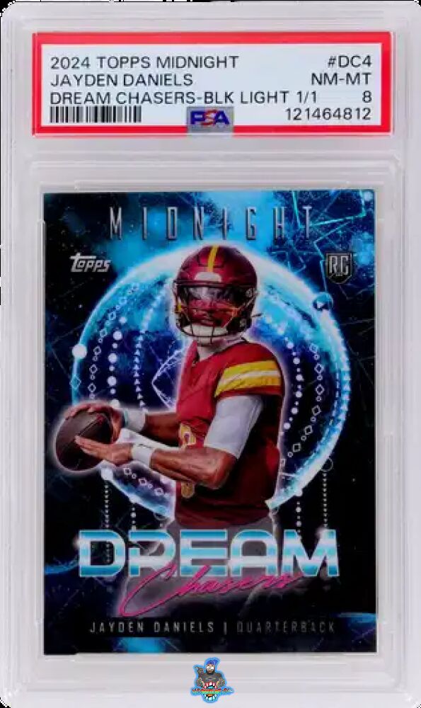 2024 Topps Midnight Dream Chasers Black Light Jayden Daniels #DC4 /1