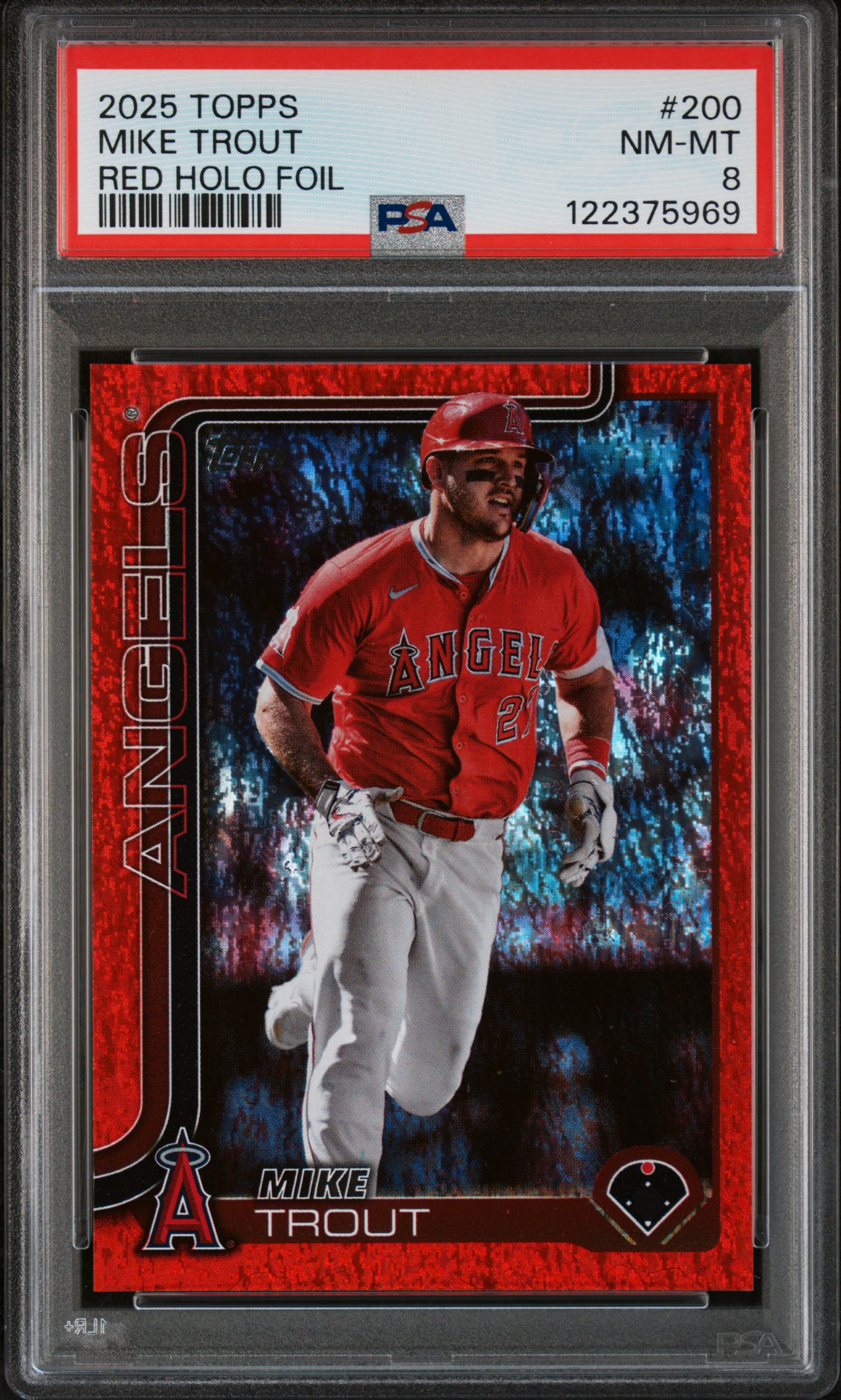 2025 Topps Red Holo Foil Mike Trout #200