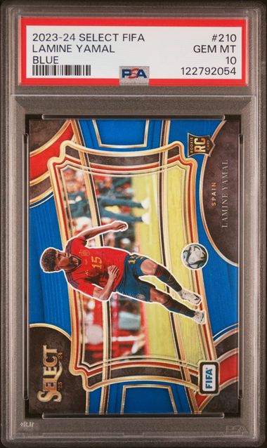 2023 Panini Select Fifa Field Level Blue Lamine Yamal #210