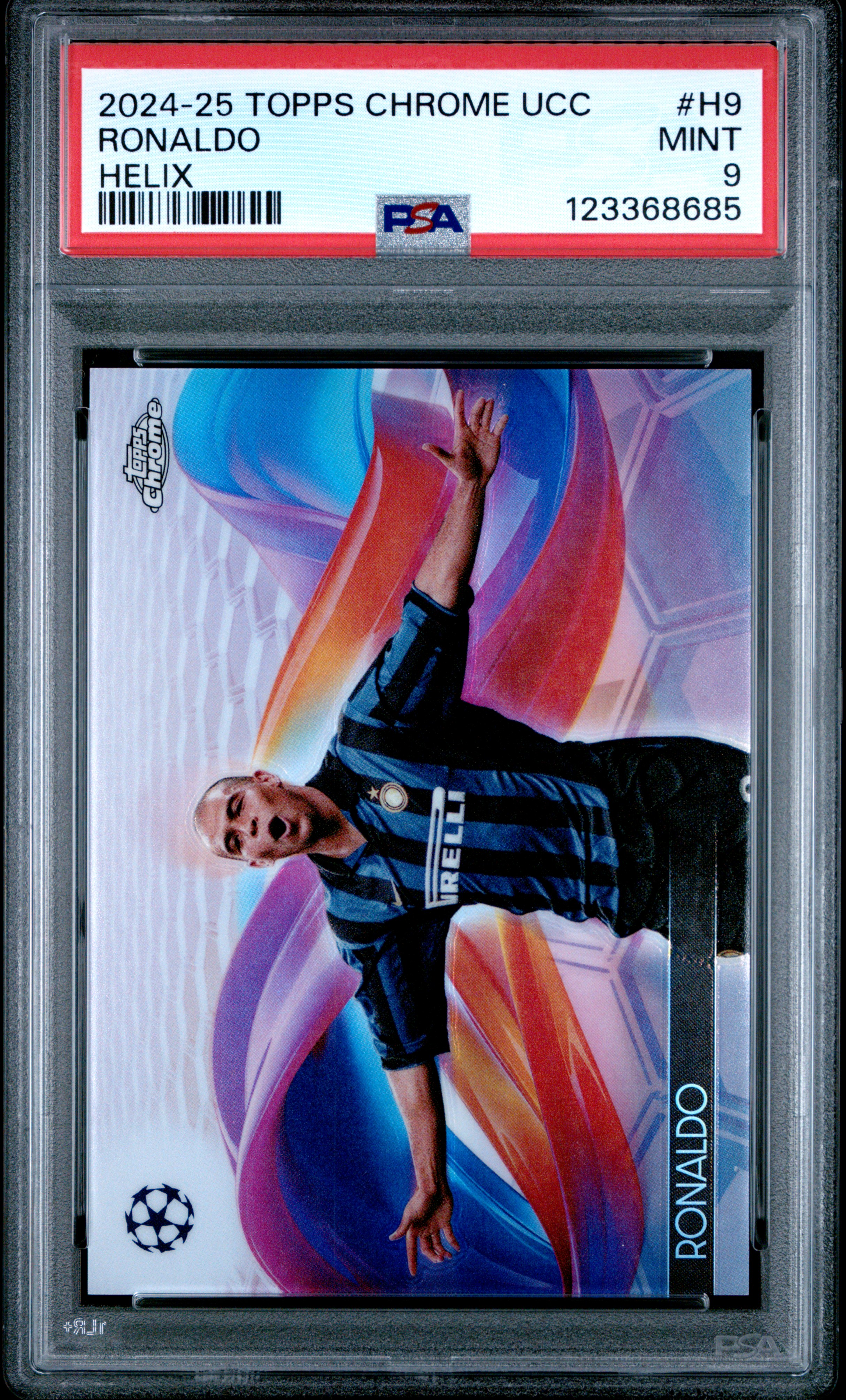 2024 Topps Chrome UEFA Club Competitions Helix Ronaldo #H9