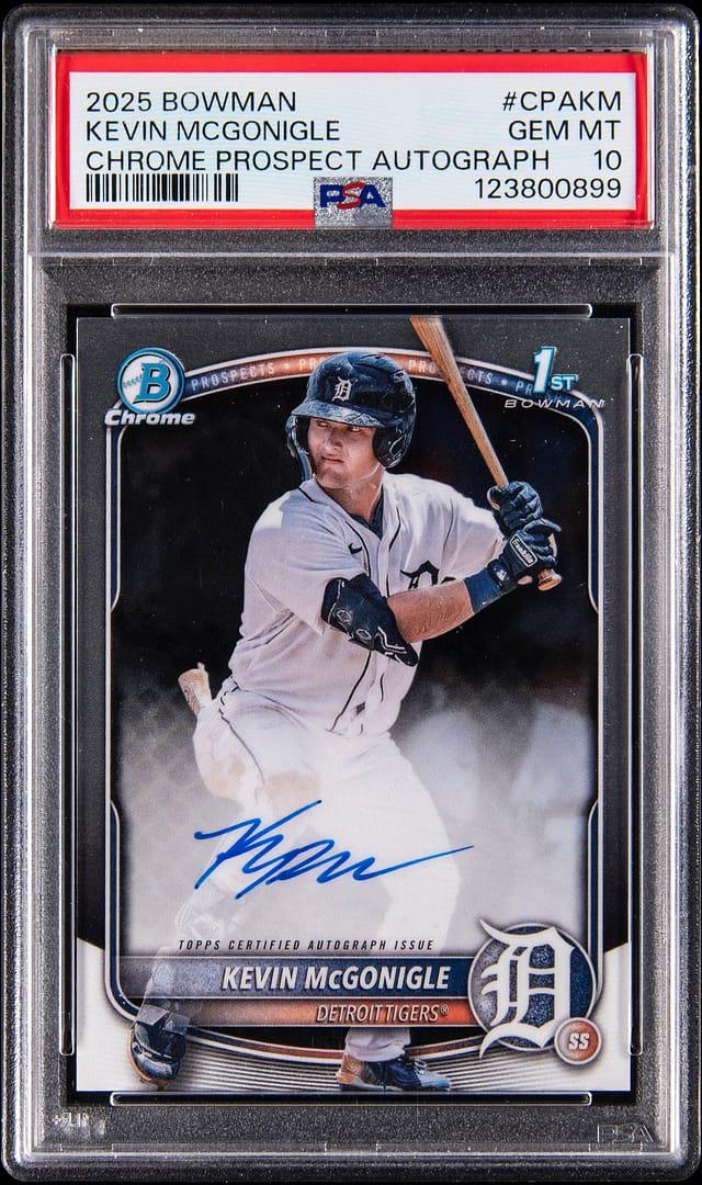2025 Bowman Chrome Prospect Autograph Kevin Mcgonigle #CPA-KM