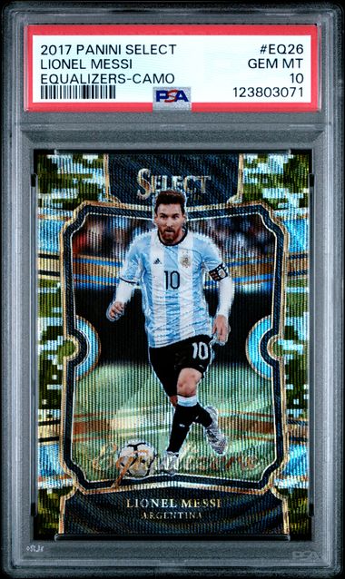 2017 Panini Select Equalizers Prizms Camo Lionel Messi #26 /20