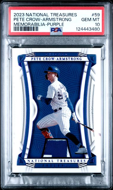 2023 Panini National Treasures Memorabilia-Purple Pete Crow-Armstrong #59