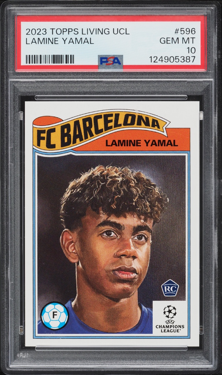 2023 Topps Living UEFA Champions League Lamine Yamal #596 /8822