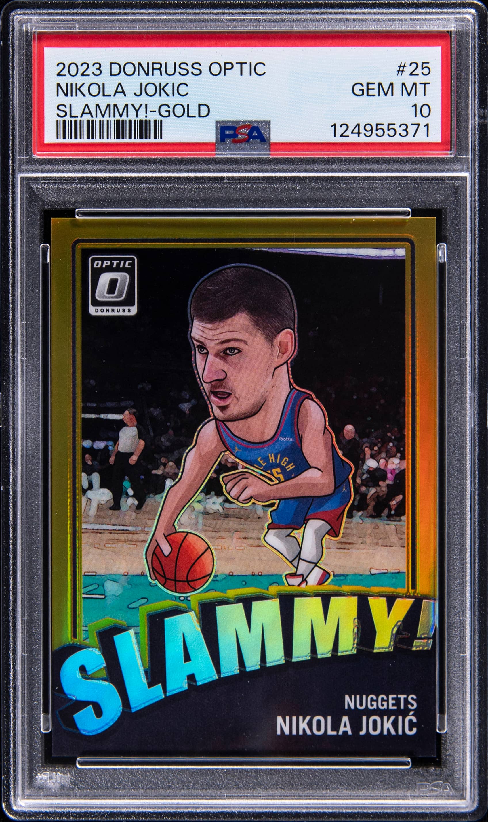 2023 Donruss Optic Slammy Gold Nikola Jokic #25 /10