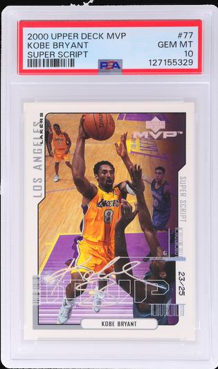 2000 Upper Deck MVP Kobe Bryant Super Script