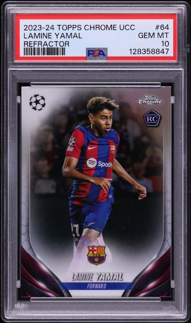2023 Topps Chrome UEFA Club Competition Refractor Lamine Yamal #64