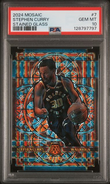 2024 Panini Mosaic Stained Glass Stephen Curry #7