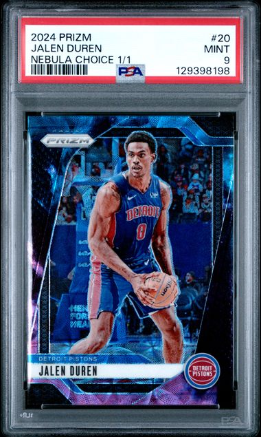 2024 Panini Prizm Choice Nebula Prizm Jalen Duren #20 /1