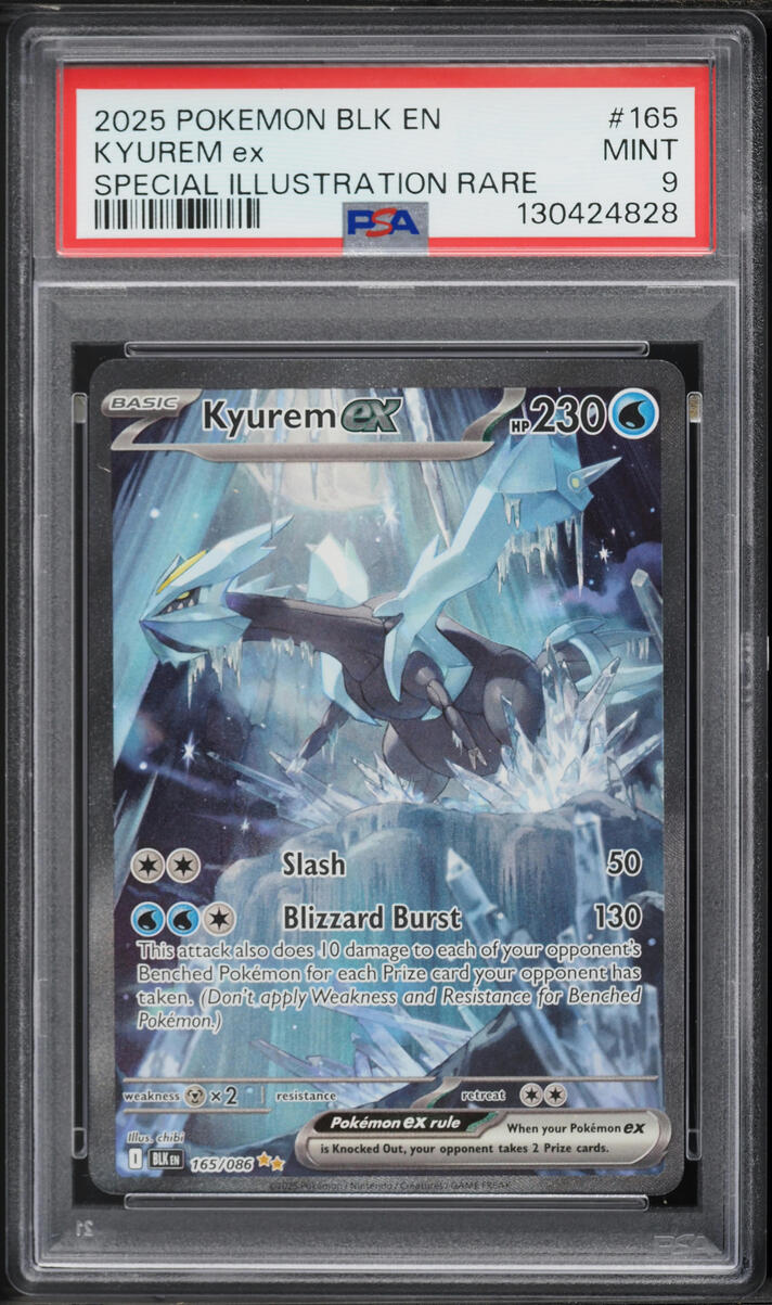 2025 Pokemon Scarlet and Violet Black Bolt Special Illustration Rare Kyurem Ex #165