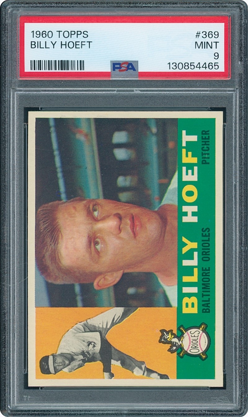 1960 Topps #369 Billy Hoeft  PSA 9 MINT