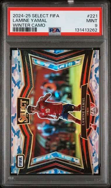 2024 Panini Select Fifa Field Level Winter Camo Lamine Yamal #221 /30