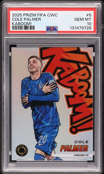 2025 Panini Prizm FIFA Club World Cup Kaboom! Cole Palmer #5 PSA 10 GEM MINT