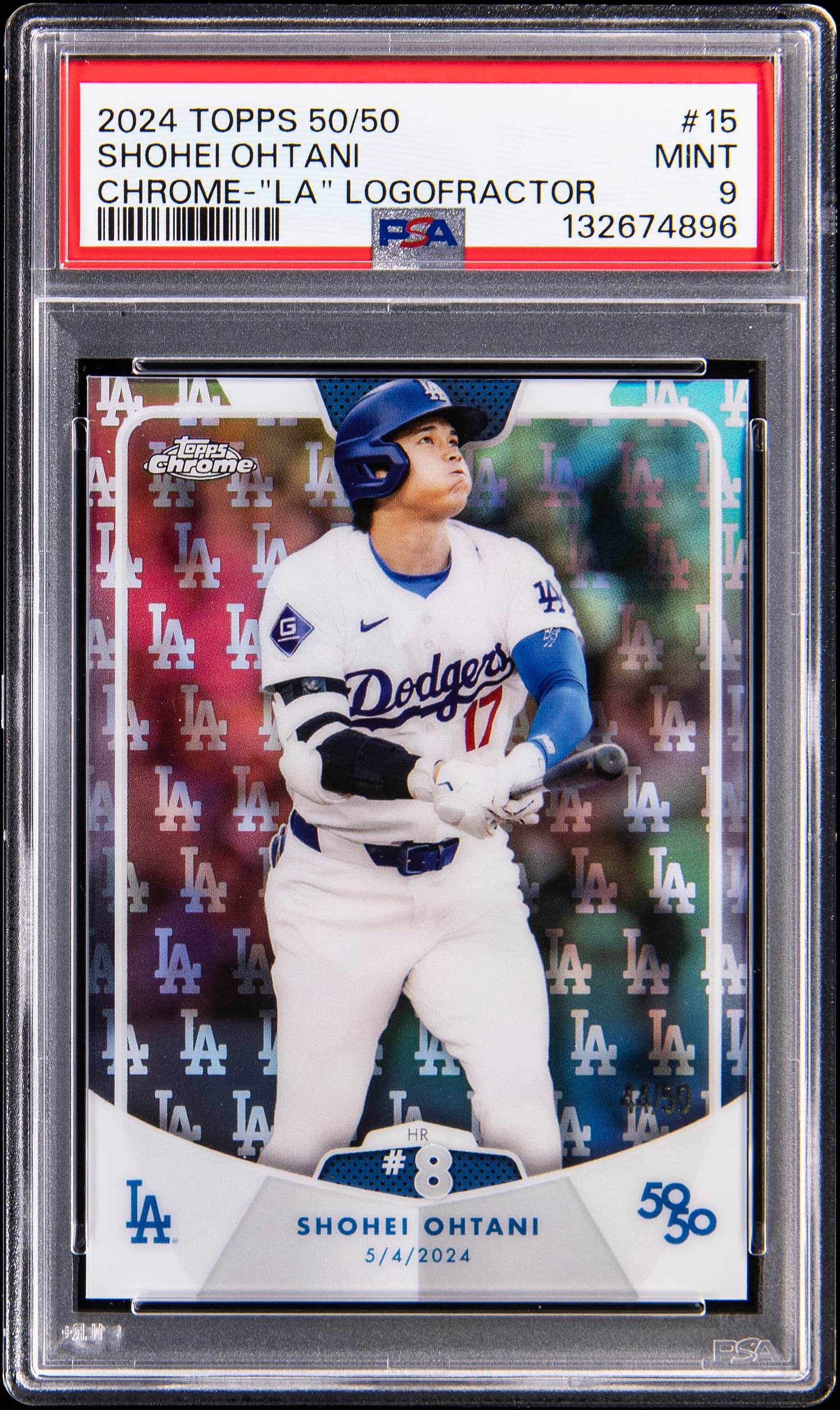 2024 Topps 50/50 Shohei Ohtani Chrome-"La" Logofractor Shohei Ohtani #15
