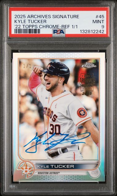 2025 Topps Archives Signature Series 2022 Topps Chrome-Refractor 1/1 Kyle Tucker #45