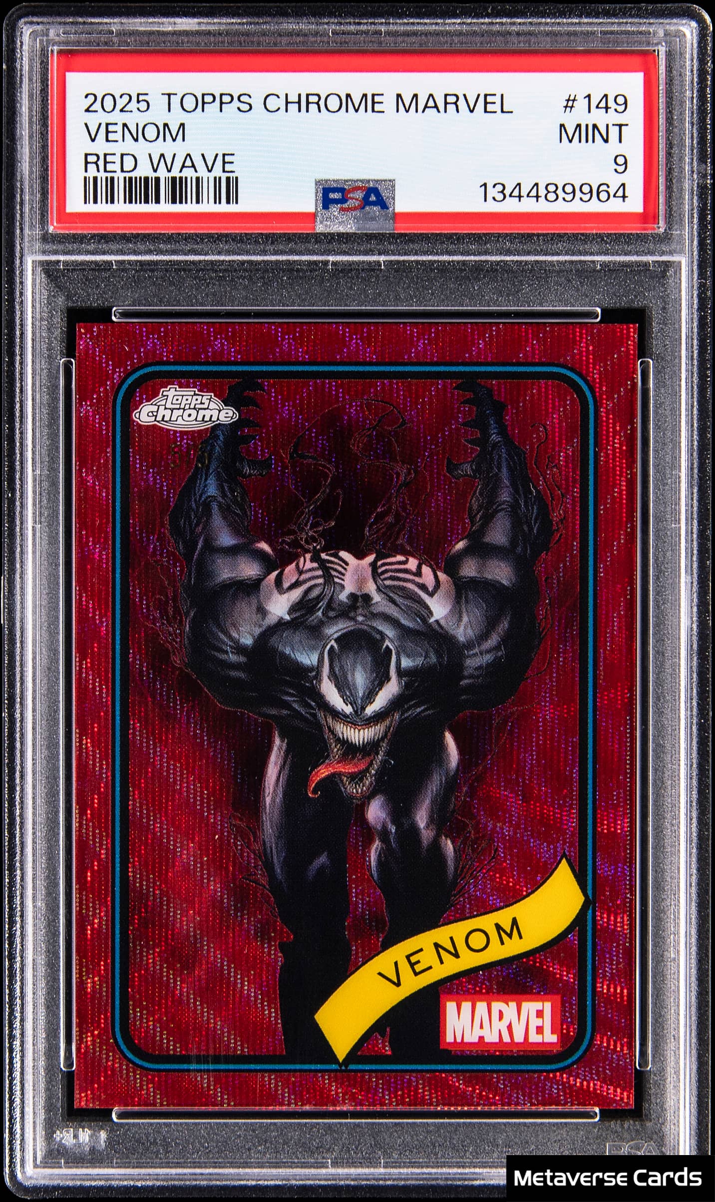 2025 Topps Chrome Marvel Red Wave Venom #149