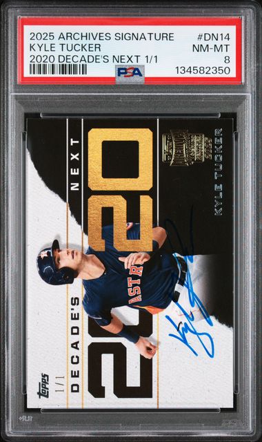 2025 Topps Archives Signature Series 2020 Decade's Next 1/1 Kyle Tucker #DN14