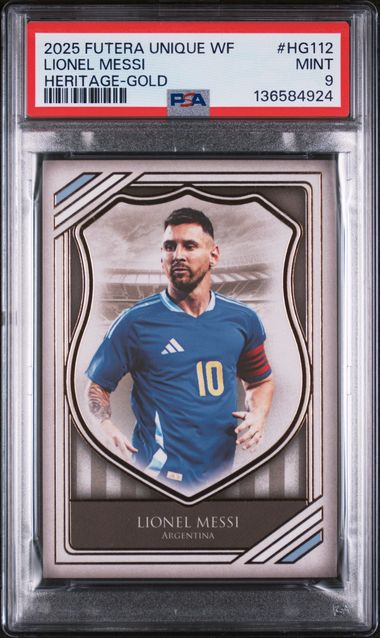 2025 Futera Unique World Heritage Gold Lionel Messi #HG112