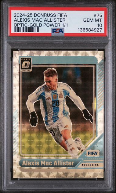 2024 Panini Donruss Fifa Optic-Gold Power 1/1 Alexis Mac Allister #75