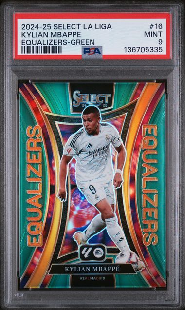 2024 Panini Select La Liga Equalizers Green Kylian Mbappe #16 /5