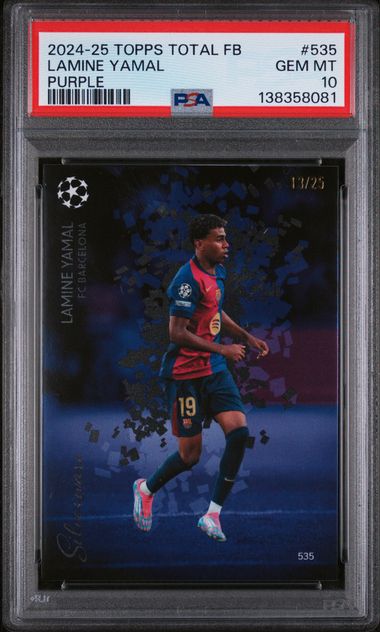 2024 Topps Total Football Purple Lamine Yamal #535