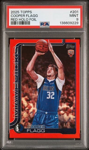 2025 Topps Red Holo Foil Cooper Flagg #201 /5