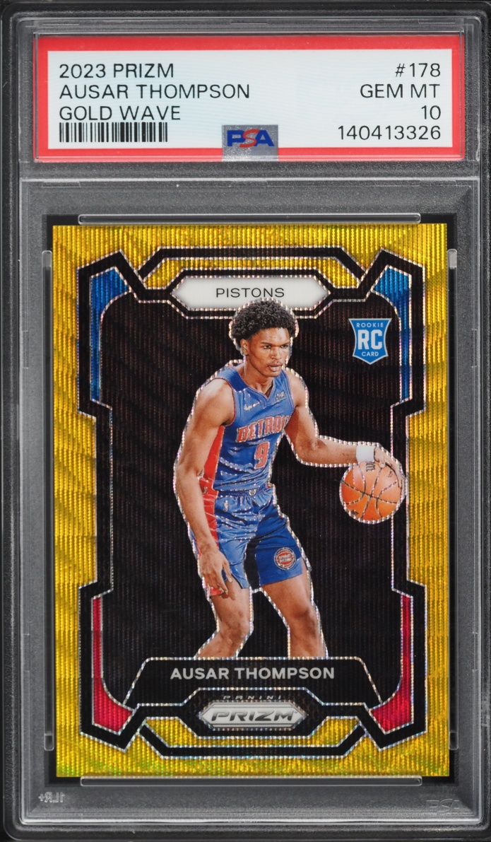 2023 Panini Prizm Gold Wave Ausar Thompson #178 /10