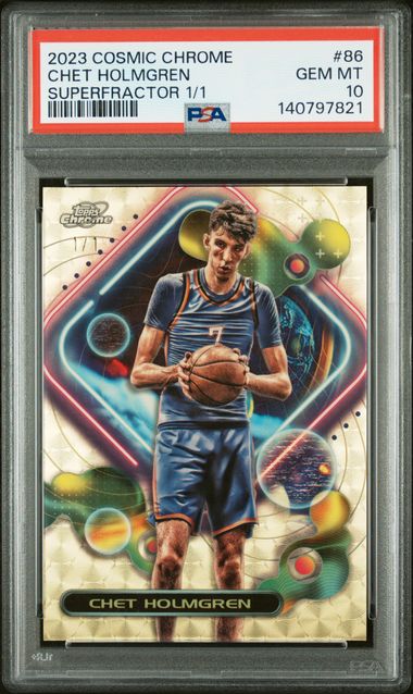 2023 Topps Cosmic Chrome Superfractor Chet Holmgren #86 /1
