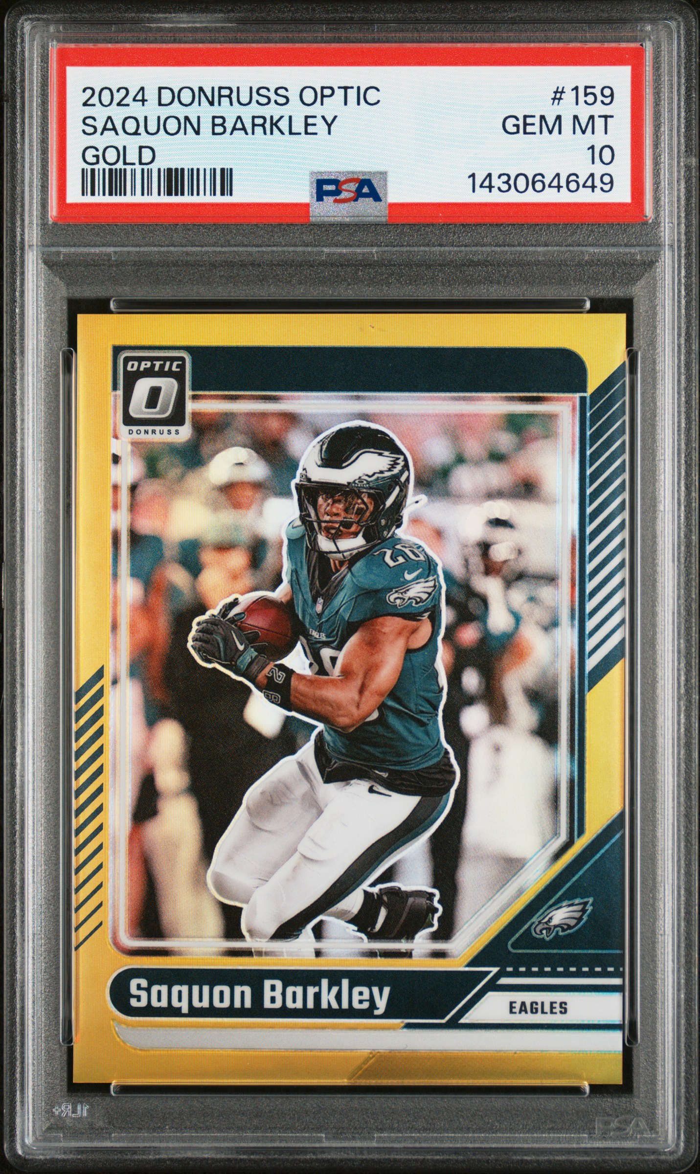 2024 Donruss Optic Gold Saquon Barkley #159 /10