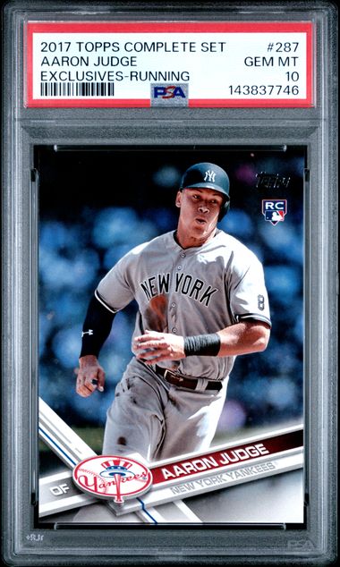 2017 Topps Complete Set Running Retail Variation Aaron Judge #287