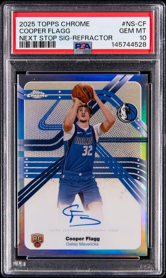 2025 Topps Chrome Next Stop Signature Refractor Cooper Flagg #NSCF