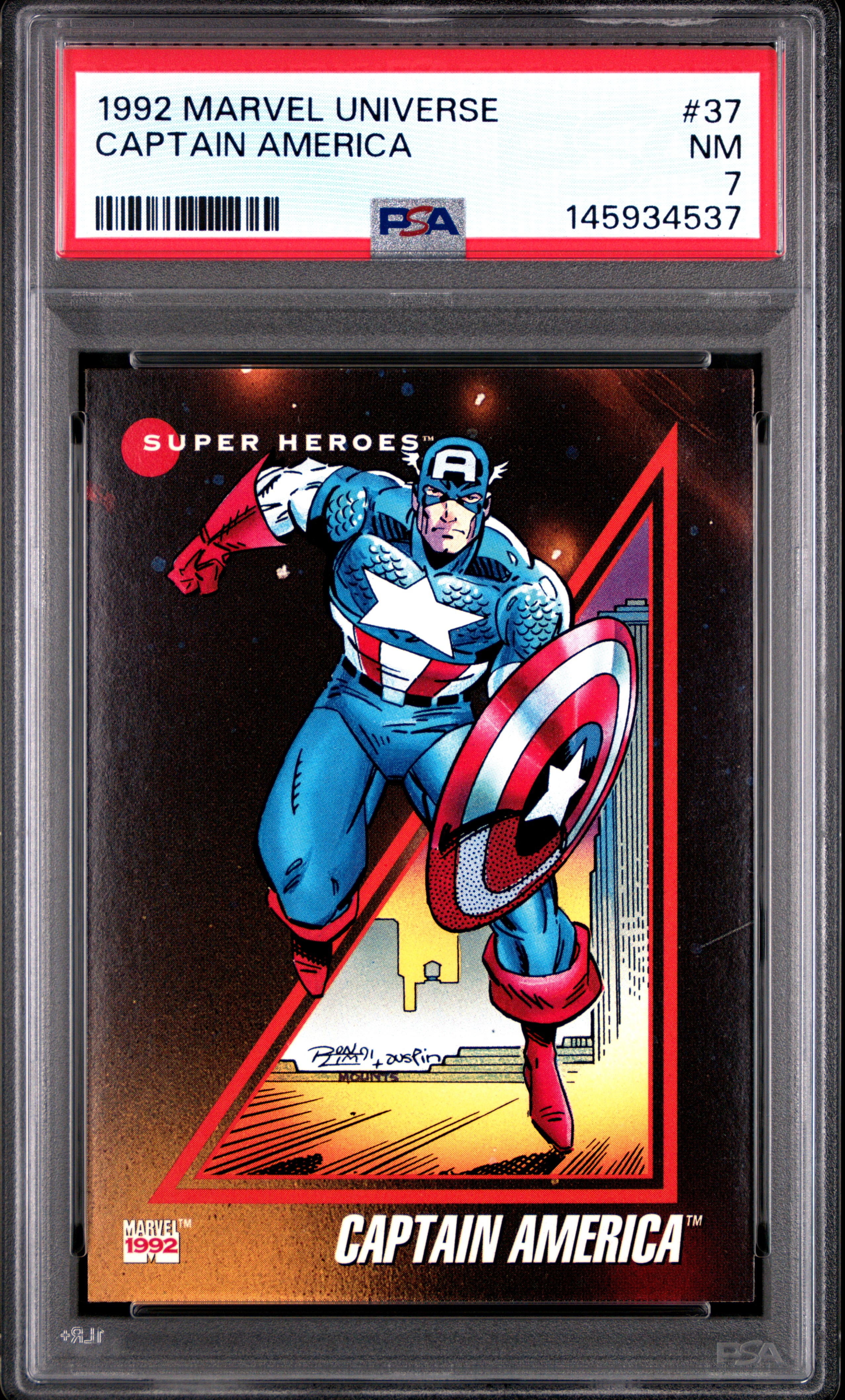 1992 Marvel Universe III Captain America #37