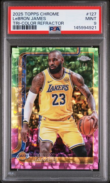 2025 Topps Chrome Tri-Color Refractor LeBron James #127