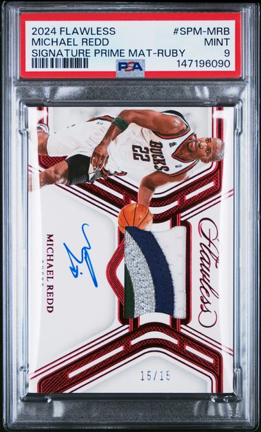2024 Panini Flawless Signature Prime Materials Ruby Michael Redd #SPM-MRB /15
