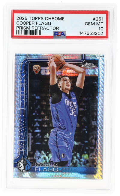 2025 Topps Chrome Prism Refractor Cooper Flagg #251