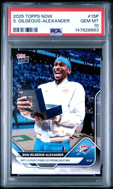 2025 Topps Now Shai Gilgeous-Alexander #1SP