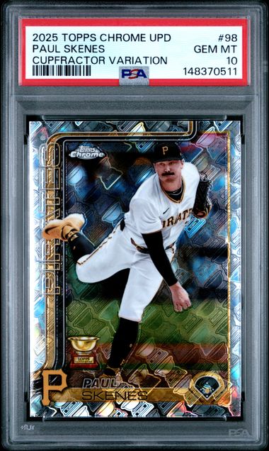 2025 Topps Chrome Update Cupfractor Variations Paul Skenes #98