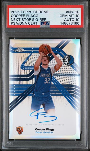 2025 Topps Chrome Next Stop Signature Refractor Cooper Flagg #NSCF